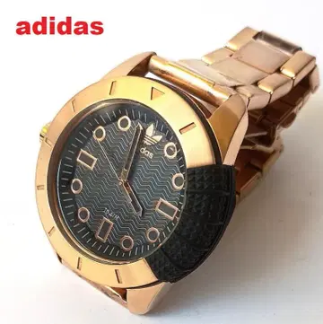 아디다스 adidas SUPER STAR 핑크 골드 손목시계/남성용