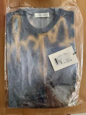 미개봉 새상품 퍼블릭 도쿄 옵티컬 크루 탑 블루