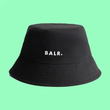 BALR. 블랙 버킷 햇 BUCKET HAT BLACK 택 포함