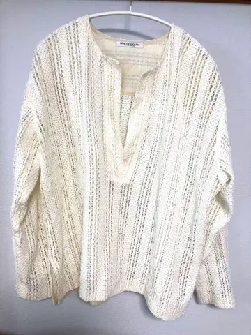 B&Y UNITEDARROWS 러셀 레이스 V넥 롱 슬리브 튜닉