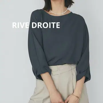 컨디션 최상 리브 드와 돌먼 턴백 블라우스 드레이프감 풀오버