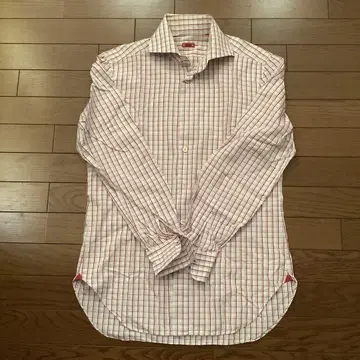 Kiton 긴팔 체크 셔츠