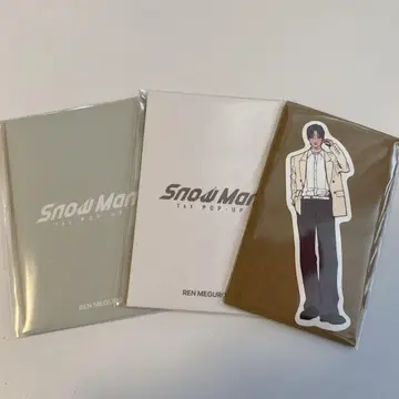 SnowMan 팝업 메구로 렌 트레이딩 카드 스티커