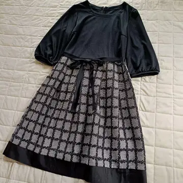 갤러리 비스콘티 절개 원피스 모노톤 리본 포함