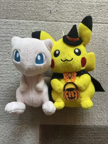 피카츄 뮤우 봉제 인형 세트
