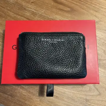 하자품! GIANNI CHIARINI 가죽 키케이스 NERO
