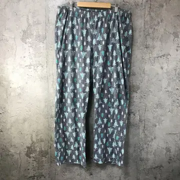 Y6010 구제 의류 패턴 파자마 팬츠 그레이 90s Y2K