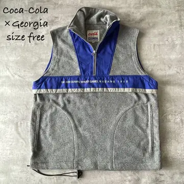코카콜라 x 조지아 나가노 올림픽 1998 플리스 베스트 F 사이즈