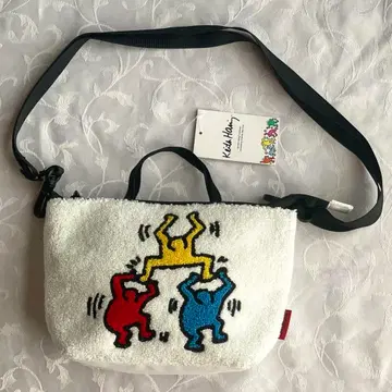 세일 중! 미사용 택 포함 키스 해링 2way 사가라 자수 숄더백 화이트