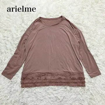 arielme 긴팔 상의 빅 사이즈 레이스 워셔블 프릴 고급
