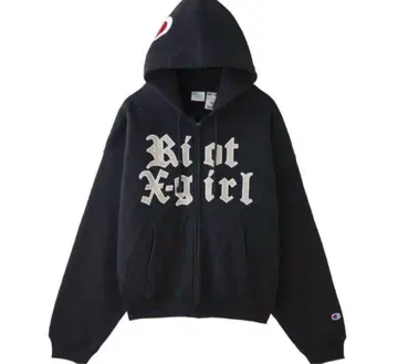 Champion Riot Girl 후드티 M 블랙