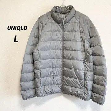 유니클로 울트라 라이트 다운 그레이 L 수납 봉투 포함