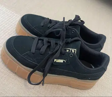 PUMA 블랙 스니커즈 메이즈 스택 소프트 윈터