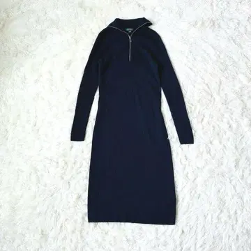 Lauren Ralph 랄프 로렌 리브 니트 원피스 네이비
