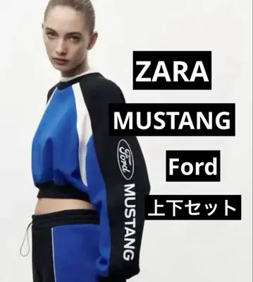 셋업 ZARA Ford Mustang 숏 기장 맨투맨
