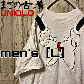 BM-7 [UNIQLO] Disney 프린트T셔츠 반팔 men's [L]