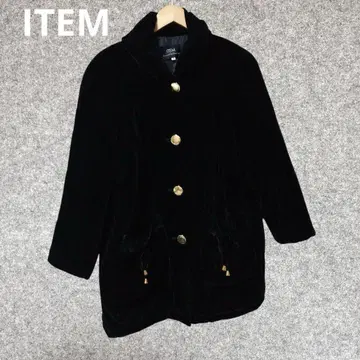ITEM 블랙 벨벳 테일러드 자켓