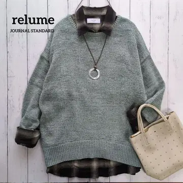 relume# 테이프얀 뉘앙스 풀오버