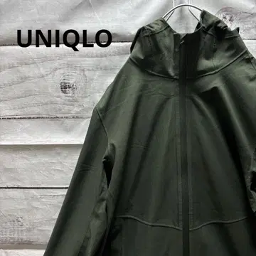 UNIQLO 블록 테크 후드티 발수 가공 인기 스테디셀러 올리브 심플