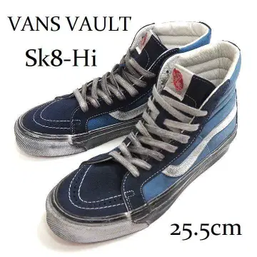 새상품 VANS Vault 볼트 스케이트 하이 빈티지 가공 25.5cm