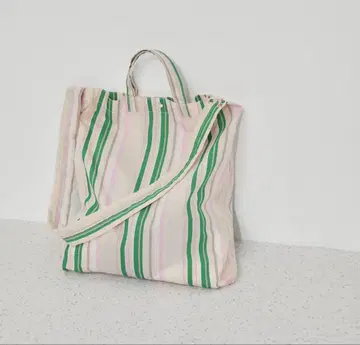 ADAM ET ROPE 스트라이프 토트백 에코백 개더 2WAY