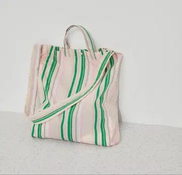 ADAM ET ROPE 스트라이프 토트백 에코백 개더 2WAY