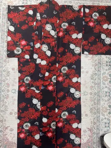 후리후 피안화 기모노