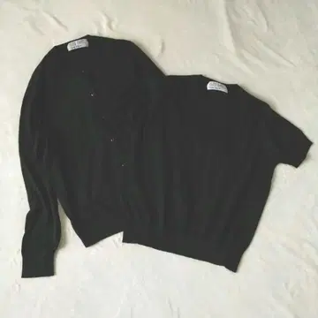 johnsmedley 긴팔 가디건 반팔 스웨터 면 2세트 S