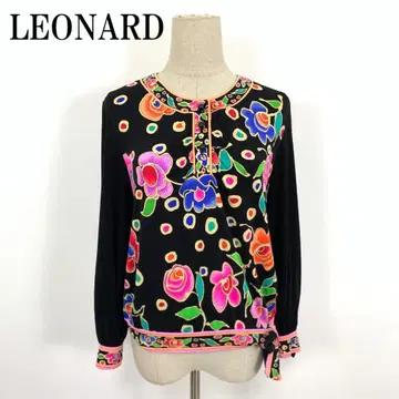 LA7981 LEONARD 레오나르 칸칸 소재 올 패턴 긴팔 블라우스 9