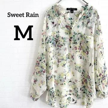 Sweet Rain [ M ] 꽃무늬 시스루 블라우스