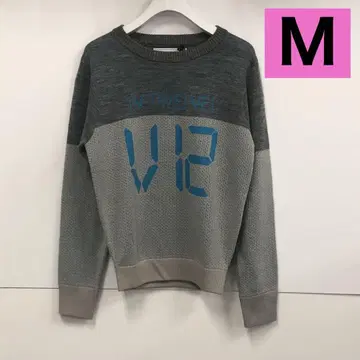 V12 LED KNIT 니트 여성용 M 그레이
