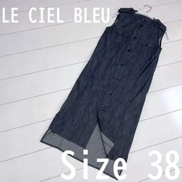 LE CIEL BLEU [새상품급] 인디고 데님 베스트 롱 원피스