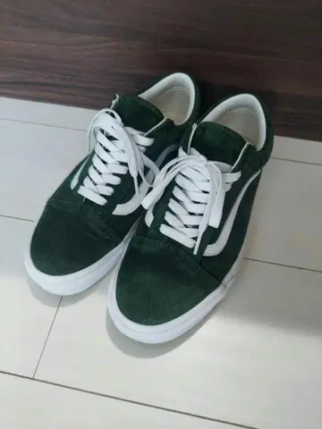 Vans 그린 스웨이드 스니커즈