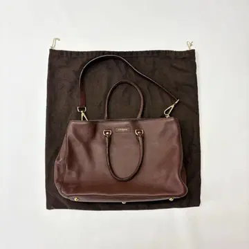 J&M DAVIDSON 2way 숄더 토트 백 브라운 계
