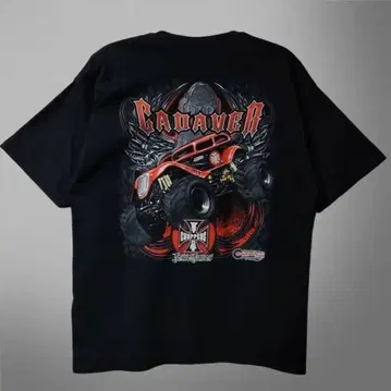 WEST CORST CHOPPERS 몬스터 트랙 T셔츠 블랙 XL