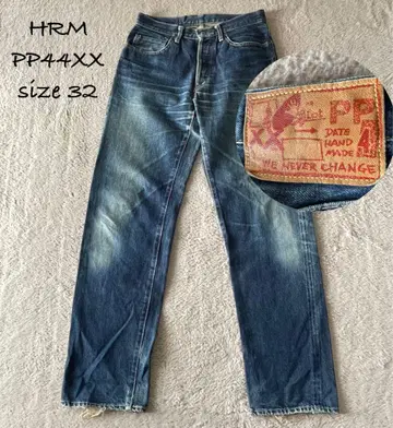 할리우드 런치마켓 PP44XX 버튼 플라이 청바지 빨간색 귀 32