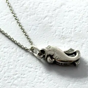 GEORG JENSEN 목걸이 피쉬 물고기 실버 925S