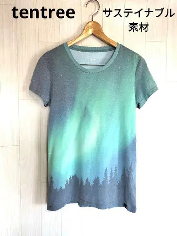 tentree 오로라 패턴 여성용 T셔츠 캐나다 지속 가능한 소재