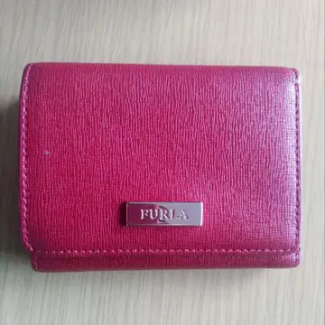 FURLA 3단 폴더형 지갑 레드
