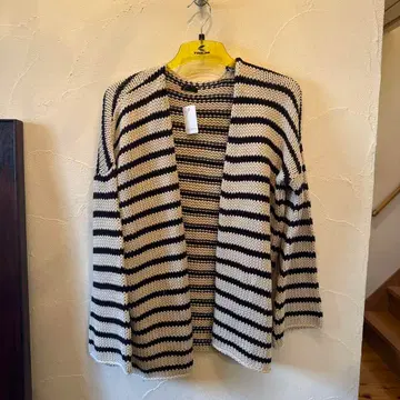 H.P.FRANCE (아쉬 페 프랑스) 보더 니트 가디건