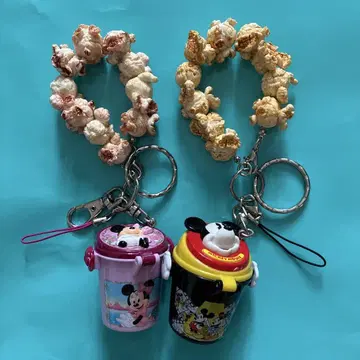 미키 미니 팝콘 키링 2개 세트