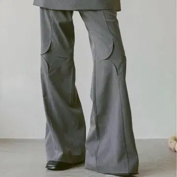 레어 Soerte Design tack wide flared pants