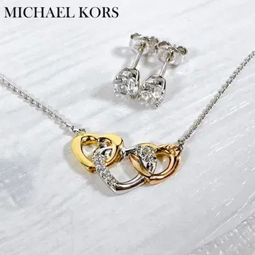 MICHAEL KORS 마이클코어스 하트 목걸이 귀걸이 세트