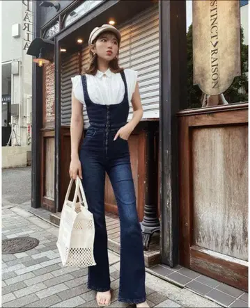 Darich 코르셋 플레어 데님 살로펫