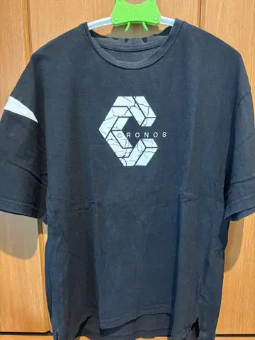 CRONOS 블랙 T셔츠 로고