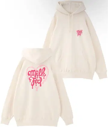 MELTY HEART BIG SWEAT HOODIE 밀크페도 후드티