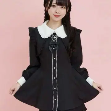 시크릿허니 액세서리 체인 포함 셋업 블랙 블랙 시크릿허니