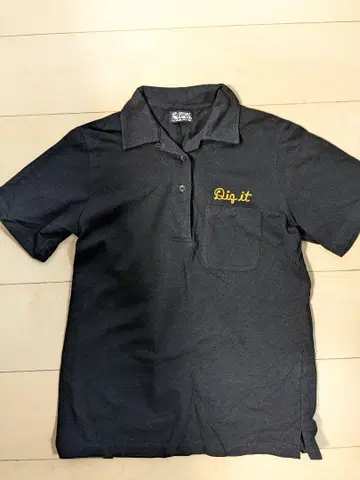 HYSTERIC GLAMOUR 피케 셔츠 블랙 정가 28500엔