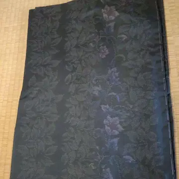 미사용품 오시마 명주 실크 겉옷 부속 오비 포함