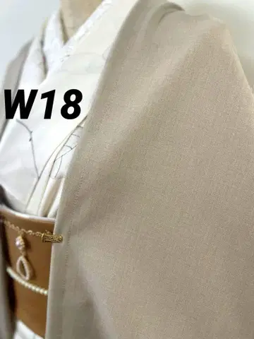 W-18 얇은 겉옷 옅은 베이지색 모몽가 코트 긴 겉옷 모몽가 코트